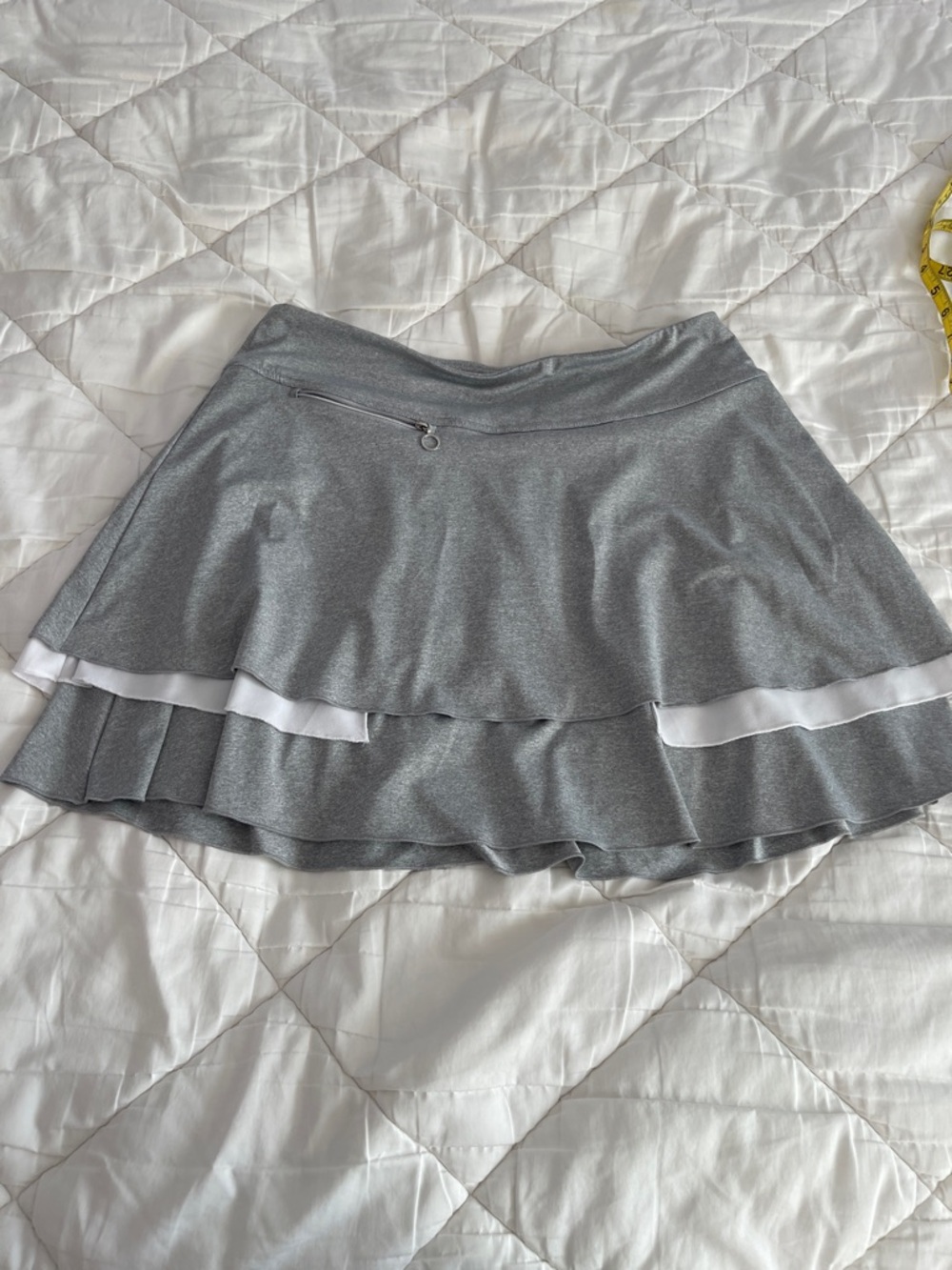 GG blue grey layered ruffled skort size Large